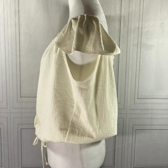 NWT Madewell Cream Off Shoulder Top XL - Picture 4 of 9